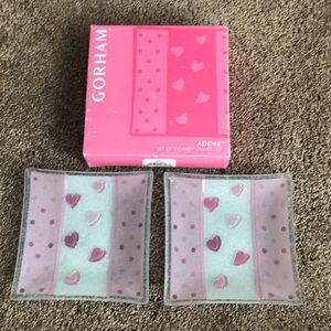 Gorham - Adore set of 2 candy dishes - brand new